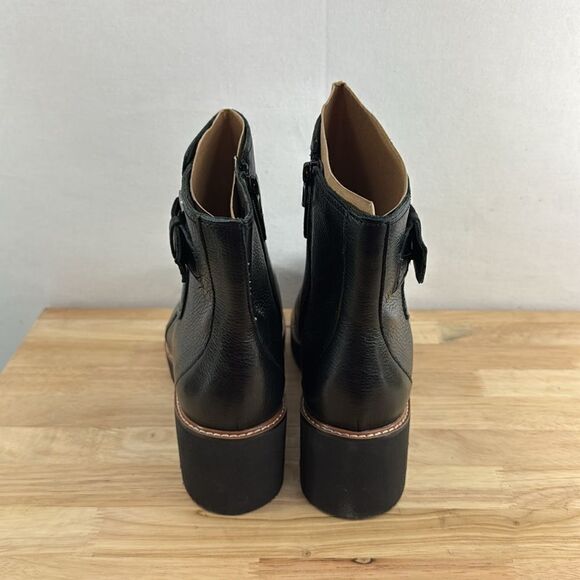 Naturalizer Dasha Ankle Boots- Black Leather- Size 10 M (Medium)- NIB - Picture 3 of 7